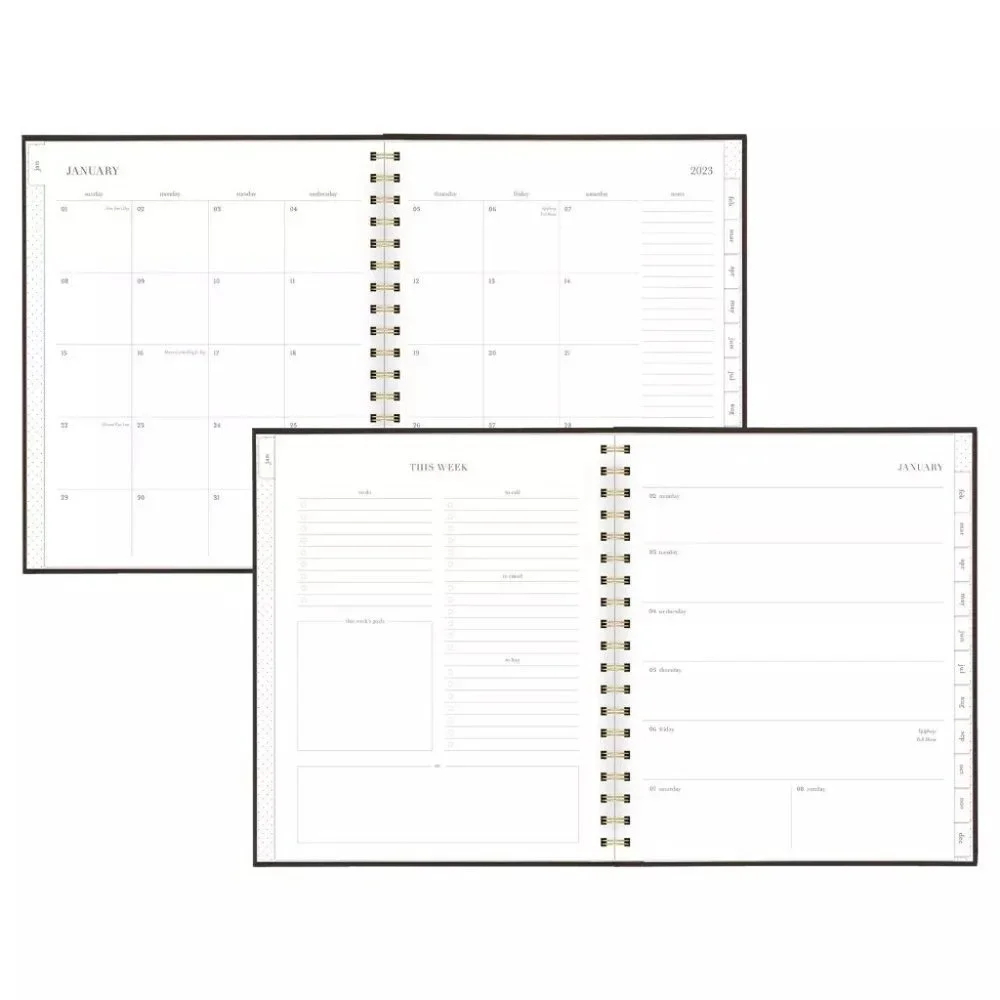 Planner Agenda Sugar Paper Polka Dot 2022-2023 Weekly/Monthly Hardcover